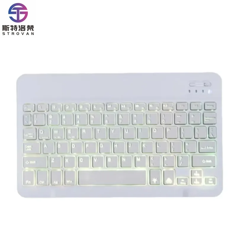 

78 Keys 10 Inch RGB Colorful Backlit BT Keyboard for Mobile Phone / Tablet