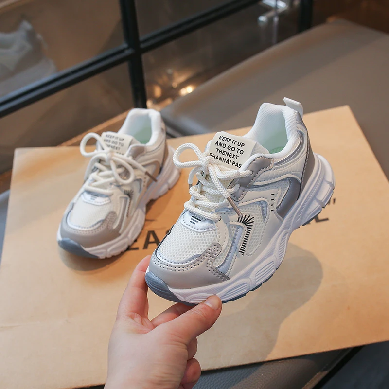 

Kids Girls Breathable Mesh Sneakers, Lightweight Non-slip Casual Shoes for Running, School, Sports & Everyday Activities