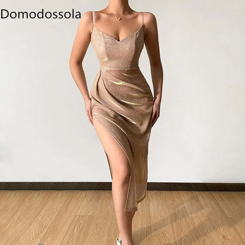 

Fashion V Neck Fall Winter Dresses High Waist Draped Hem Asymmetrical Party Dress Slit Women Sexy Dress Vestido New Long Skirt