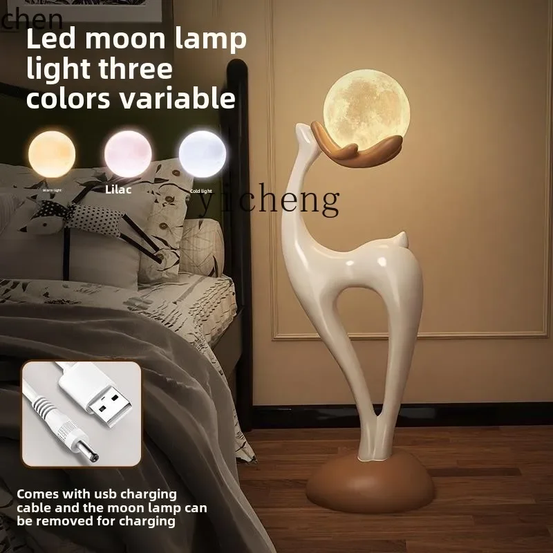 DSAcreative deer floor ornament living room Wangzhai art TV cabinet sofa next to bedroom decoration
