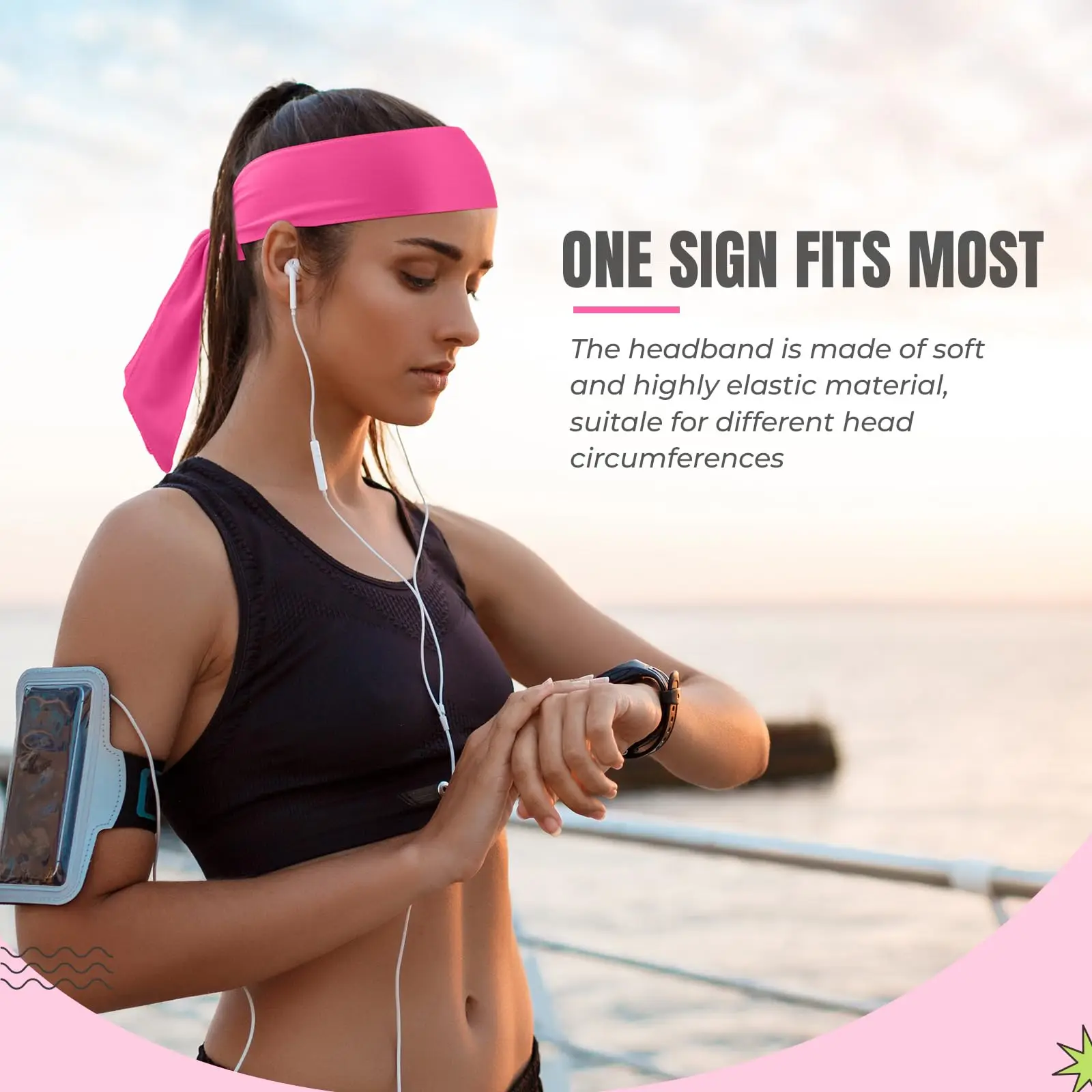 Colorful Outdoor Breathable Sweat Absorbting Headbands Tennis Karate & Ninja Headbands Athletic Sweatbands For Men Women