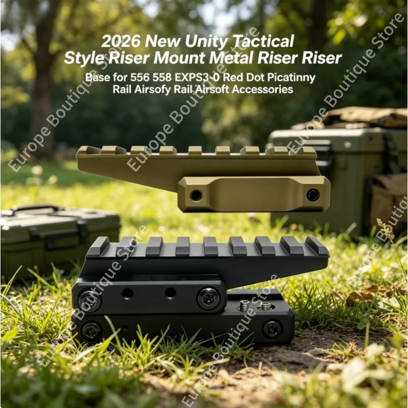 Nouvelle Base de Montage Tactique Unity 2026 en Métal pour Rail Picatinny 556 558 EXPS3-0 Red Dot Accessoires Airsoft