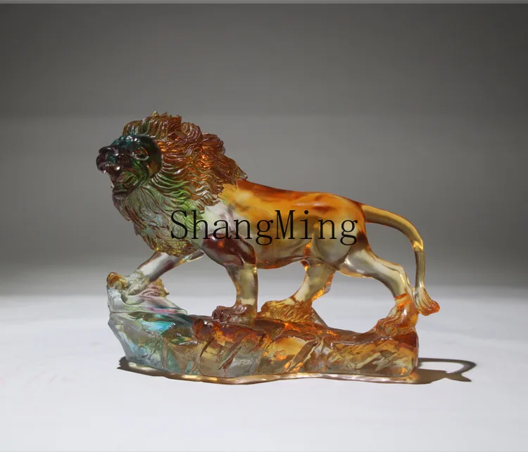 

CL glazed ornament lion housewarming opening gift to give the boss personalized creative gift