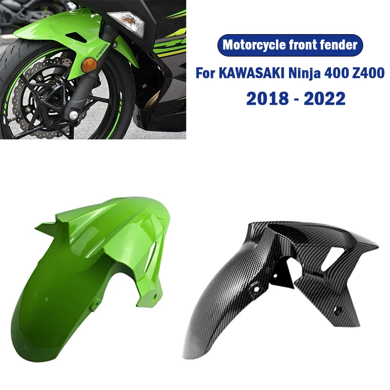 For KAWASAKI Ninja 400 Z400 2018 - 2022 Ninja400 Z 400 Motorcycle shell Accessories Front Fender Mudguard Tire Splash Mud Guard