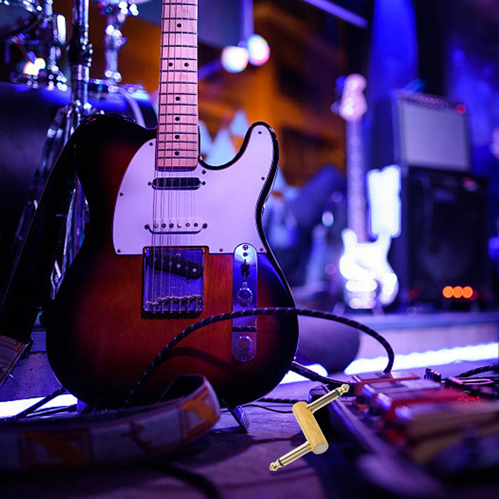 Гитарный патч-разъем типа Z, прочный металлический разъем для гитарной педали, 6,35 мм, аудиоразъем, соединительная педаль эффектов, аксессуары для платы