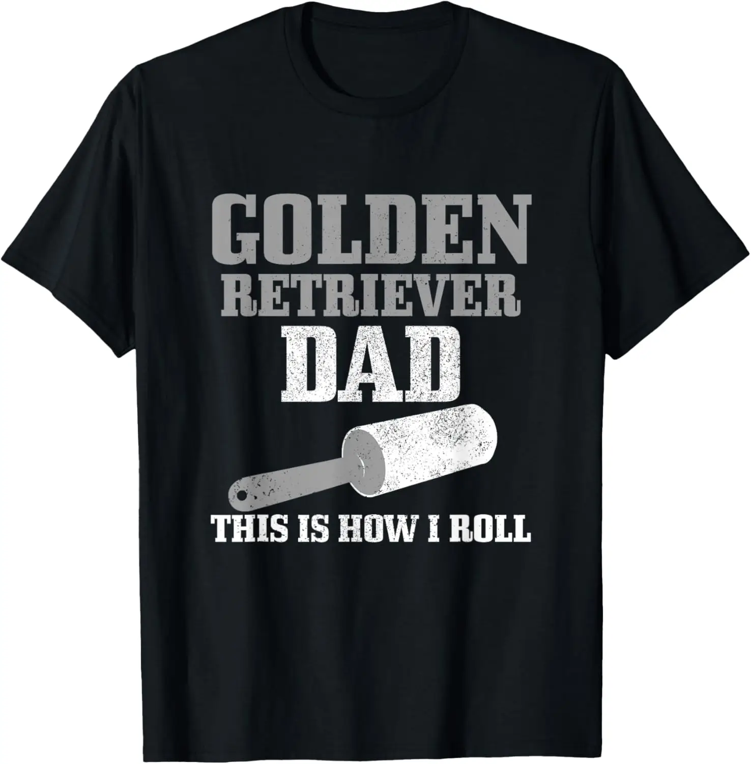 

Golden Retriever Dad Dog Hair Funny Golden Retriever T-Shirt