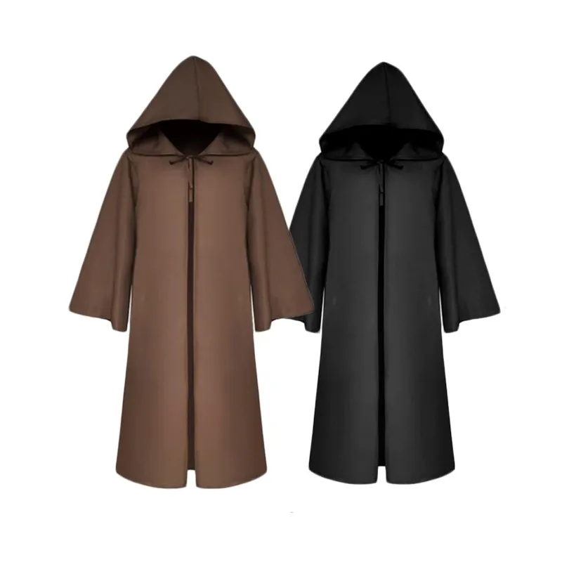 Adult loween Costume Bla Witch's Robe  Outfit Death God  Witch Long Sve Polyester Fiber Dr