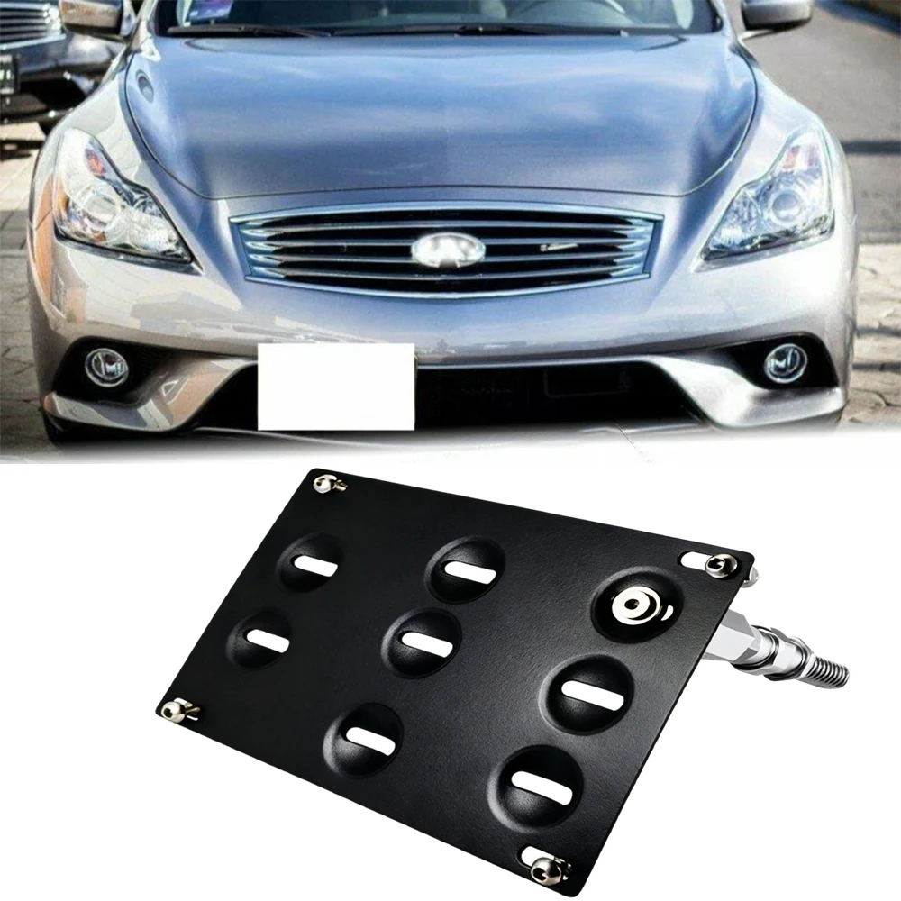 

Автомобильный бампер, фаркоп, кронштейн для крепления номерного знака без дрели для Infiniti G35 G37 Q60 Q50 2007-2018 для Nissan GT-R 370Z 2013-2018