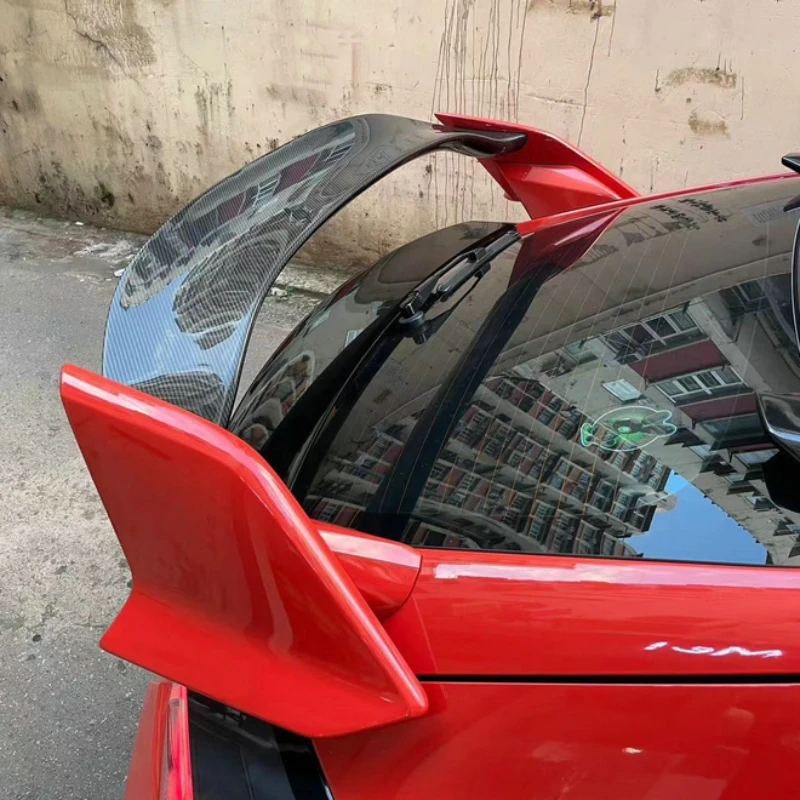 Aleta de ala trasera estilo VRSAR1 para Honda 17 en adelante Civic Tipo R FK8, escotilla de 5 puertas, fibra de carbono