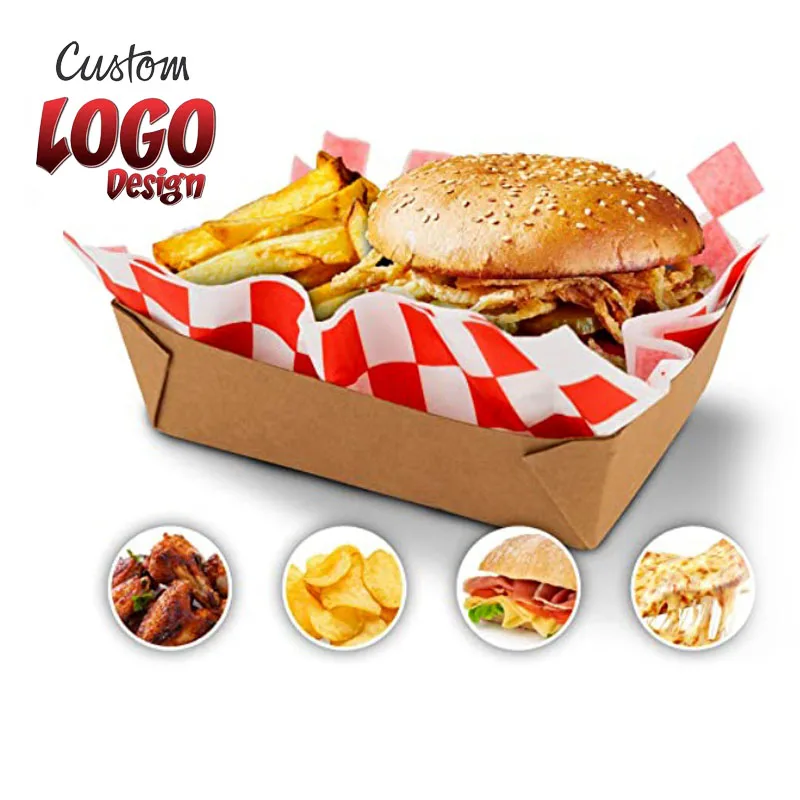 Custom LOGO Burger Kraft Grease Proof Reusable Parchment Baking Butter Sandwich Packaging Wrap Wrapping Food Safe Wax Paper