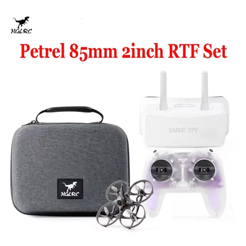 HGLRC Petrel 85 มม.2 นิ้ว RTF ชุด Petrel 85Whoop Drone พร้อม C1 รีโมทคอนโทรล 5.8G FPV Goggles สําหรับนักบิน FPV เริ่มต้น