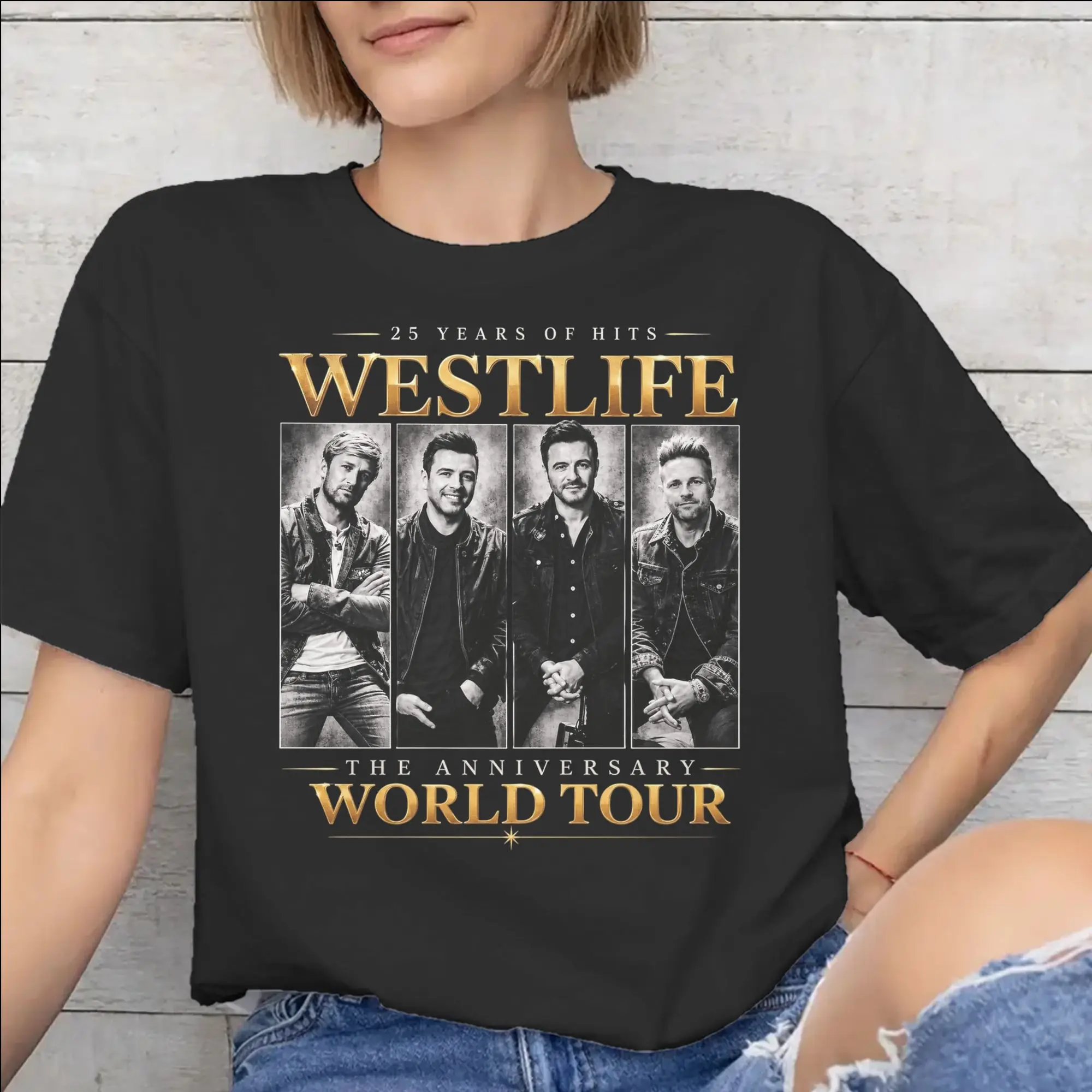 Westlife 25th Anniversary Tour 2026 Outfit Men Women T Shirt Pure Cotton Tee Printed  T-shirt Clothing
