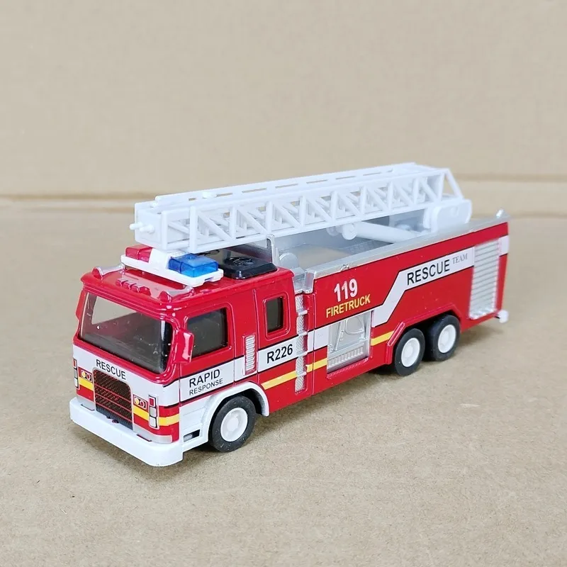 electric Child Toy Truck Alloy Model Fire Engine Models Aerial Spraying Car Simulation Packages Educational Electronic Battery