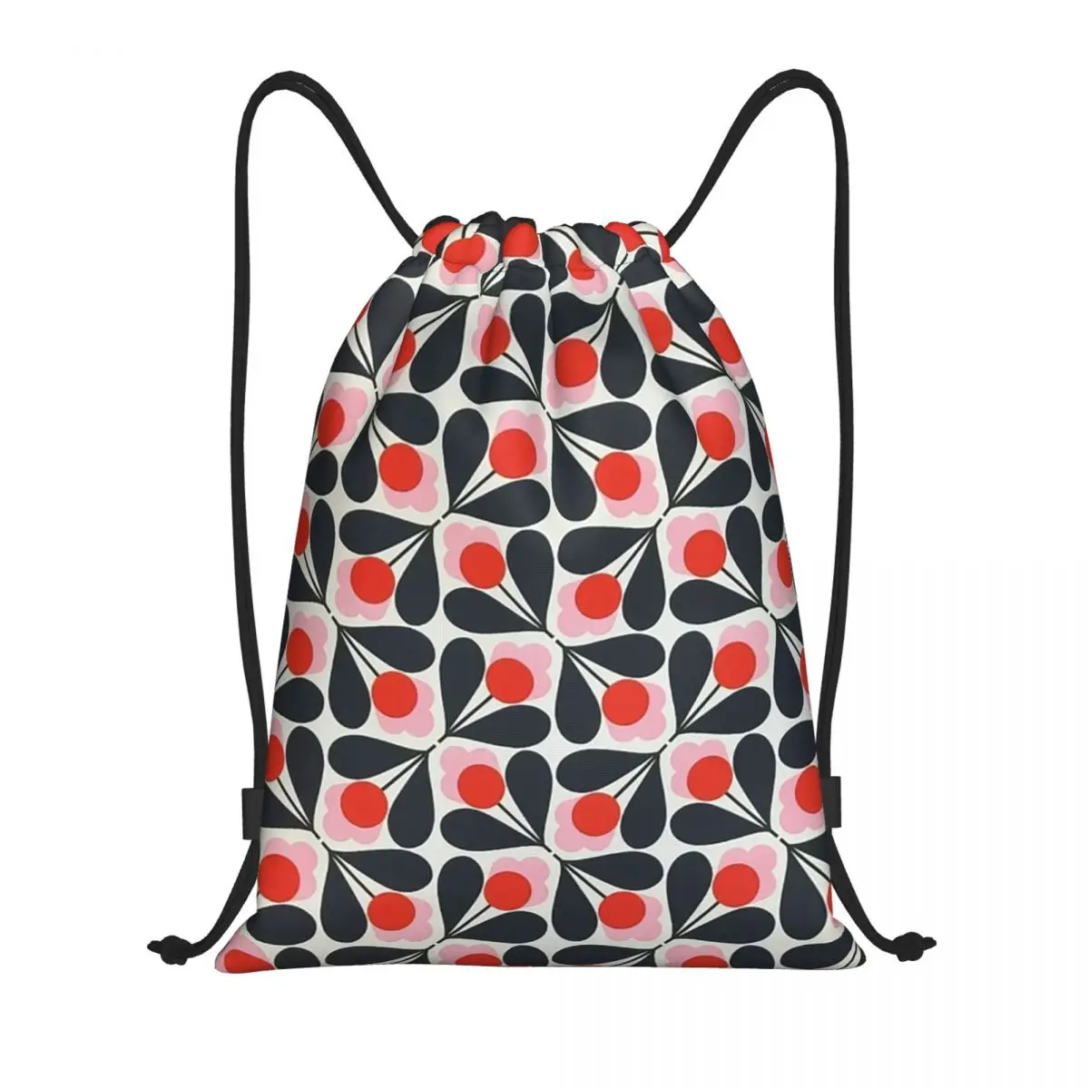 Orla Kiely Multi Stem Drawstring Backpack Sports Gym Bag for Men Women Scandinavian Training Sackpack