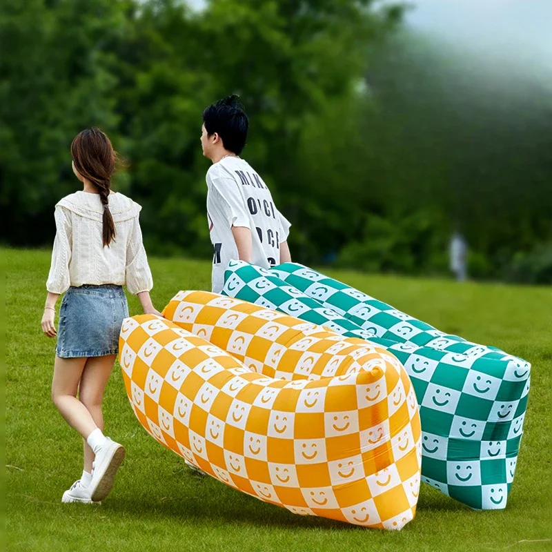 Lazy Person Inflatable Sofa Outdoor Camping Music Festival Inflatable Sofa Foldable for One Minute Inflatable Portable Seat