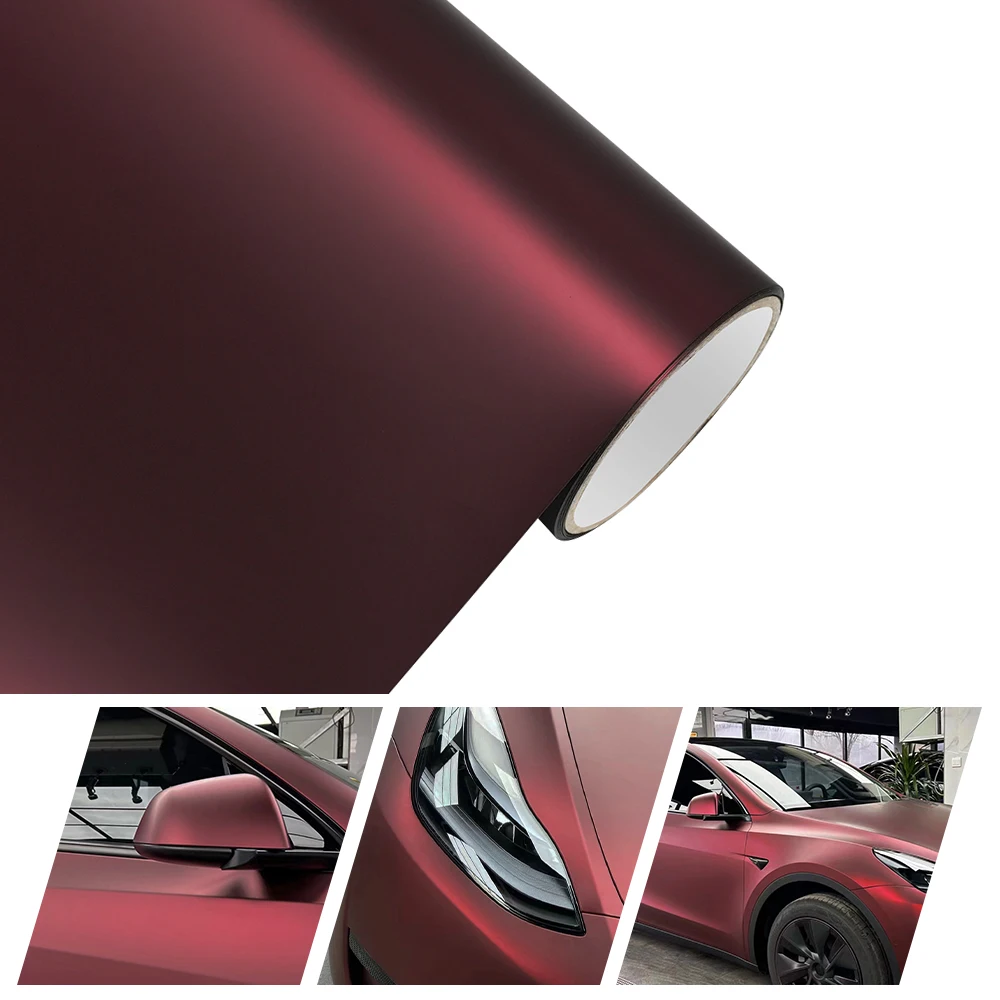 

Car Wrap Film PET Matt Liquid Metal Dragon Blood Vinyl Film Decal DIY Adhesive Car Sticker Motorcycle Universal Skin Accessories