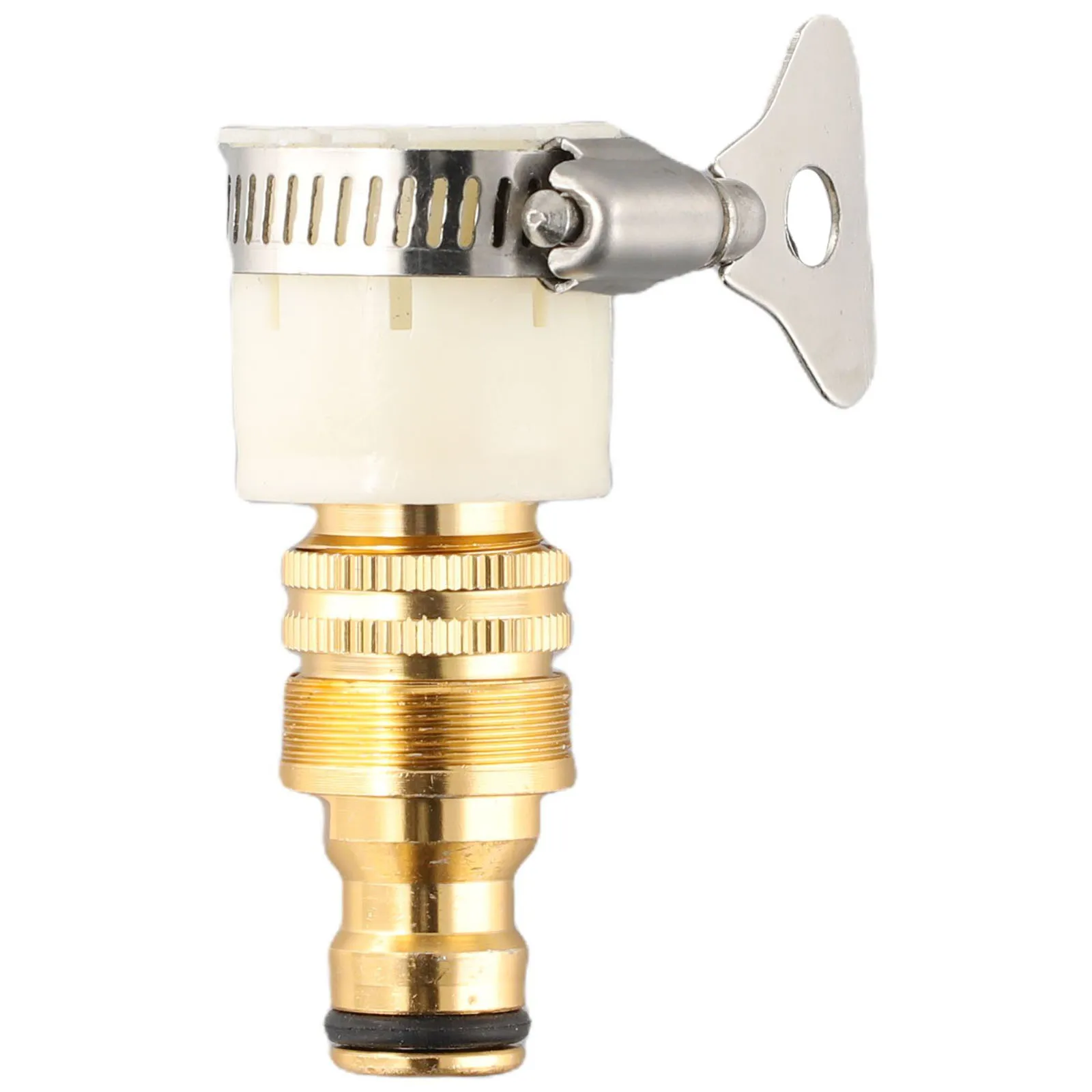 15mm to 23mm Tap to Hose Adapter with Internal 19mm 21mm Threads and External 23mm Thread for Garden Water System Integration