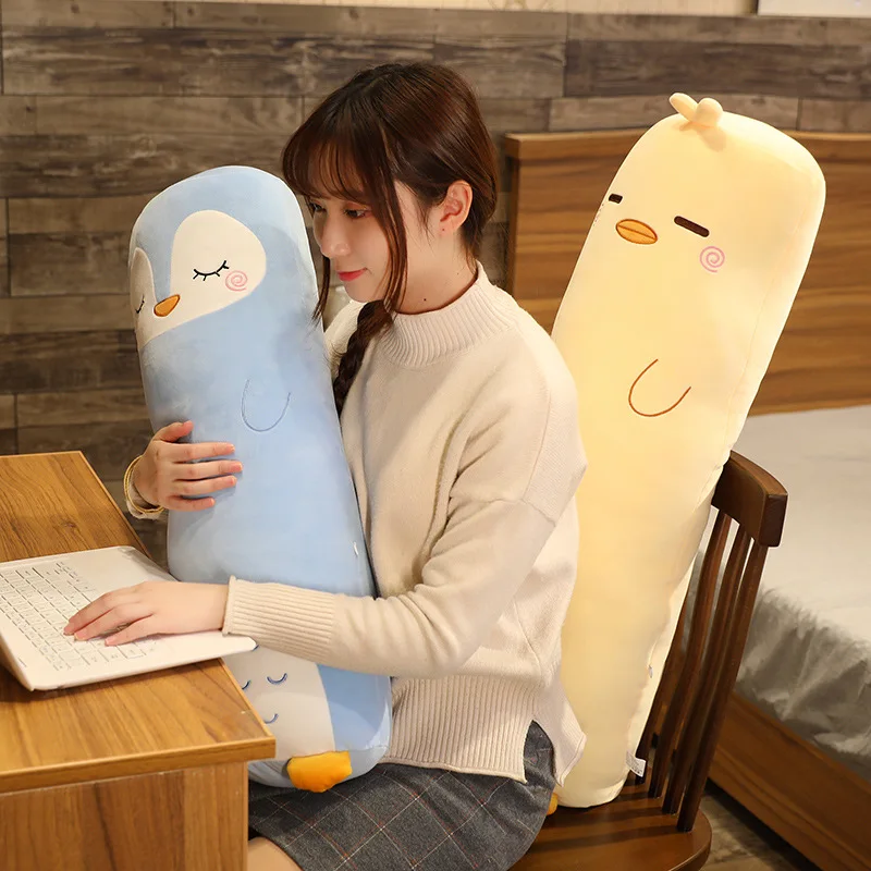 Cartoon Animal Dinosaur Pig Rabbit Bear Husky Duck Plush Toys Stuffed Soft Long Sleep Pillow Doll Cushion Girls Gift
