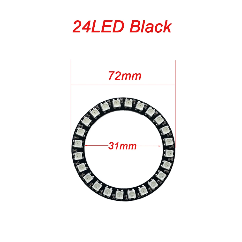 WS2812B Adressierbarer LED-Pixelring 8 bis 241 LEDs WS2812 5050 RGB-LED-Diodenring Farb-IC Integrierte LED – Detail 11