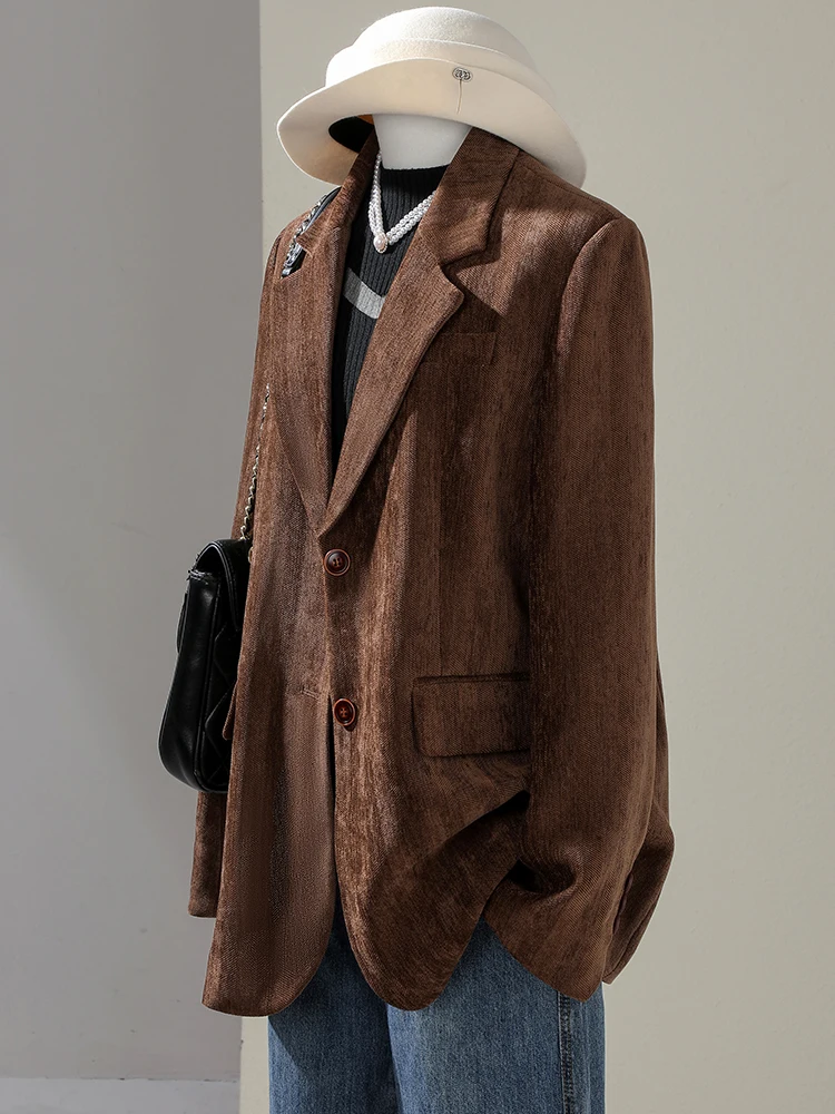 Damska kurtka zimowa w stylu casual, żółta, kawowa, czarna.