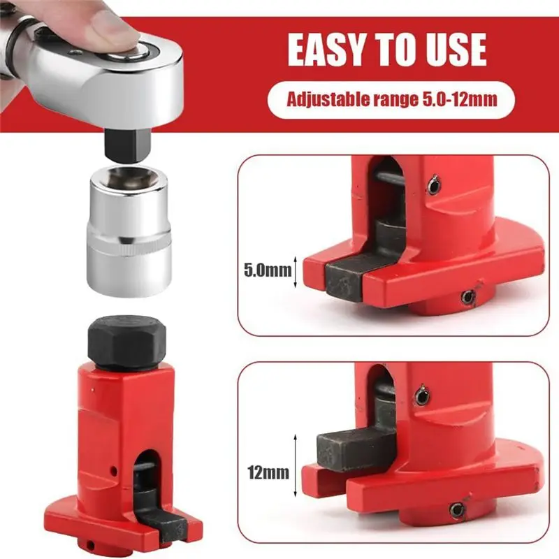 أداة توزيع AEE4-Strut مع محرك 2 قطعة 1/2 بوصة، أداة توزيع دعامة تعليق 5.0-12 مم لصدمة تبختر السيارة #6