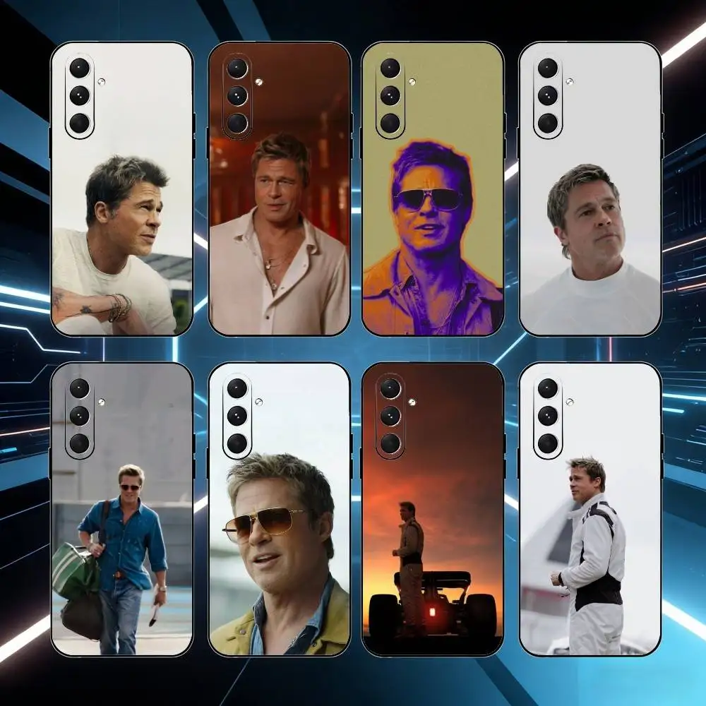 

Actor B-Brad P-Pitt Phone Case For Samsung Galaxy A73,A72,A71,A70,A52,A51 Others Soft Black Cover