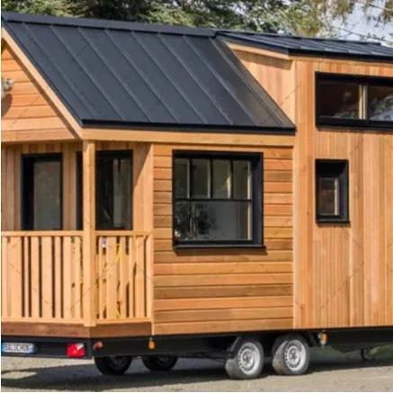 Log home of latvia prefabricated green tiny on wheels container mobile cabins caravan  prefab trailer houses kits