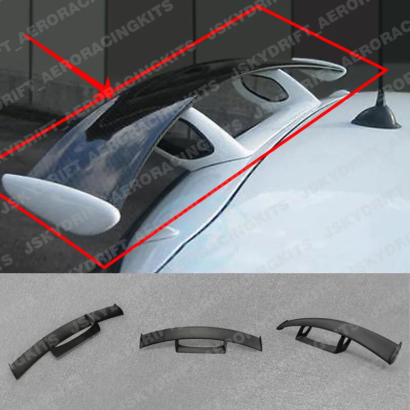 

For Mini cooper 06-13 R55 R56 R58 R59 Rear Roof Spoiler Stick Wing FRP Unpainted