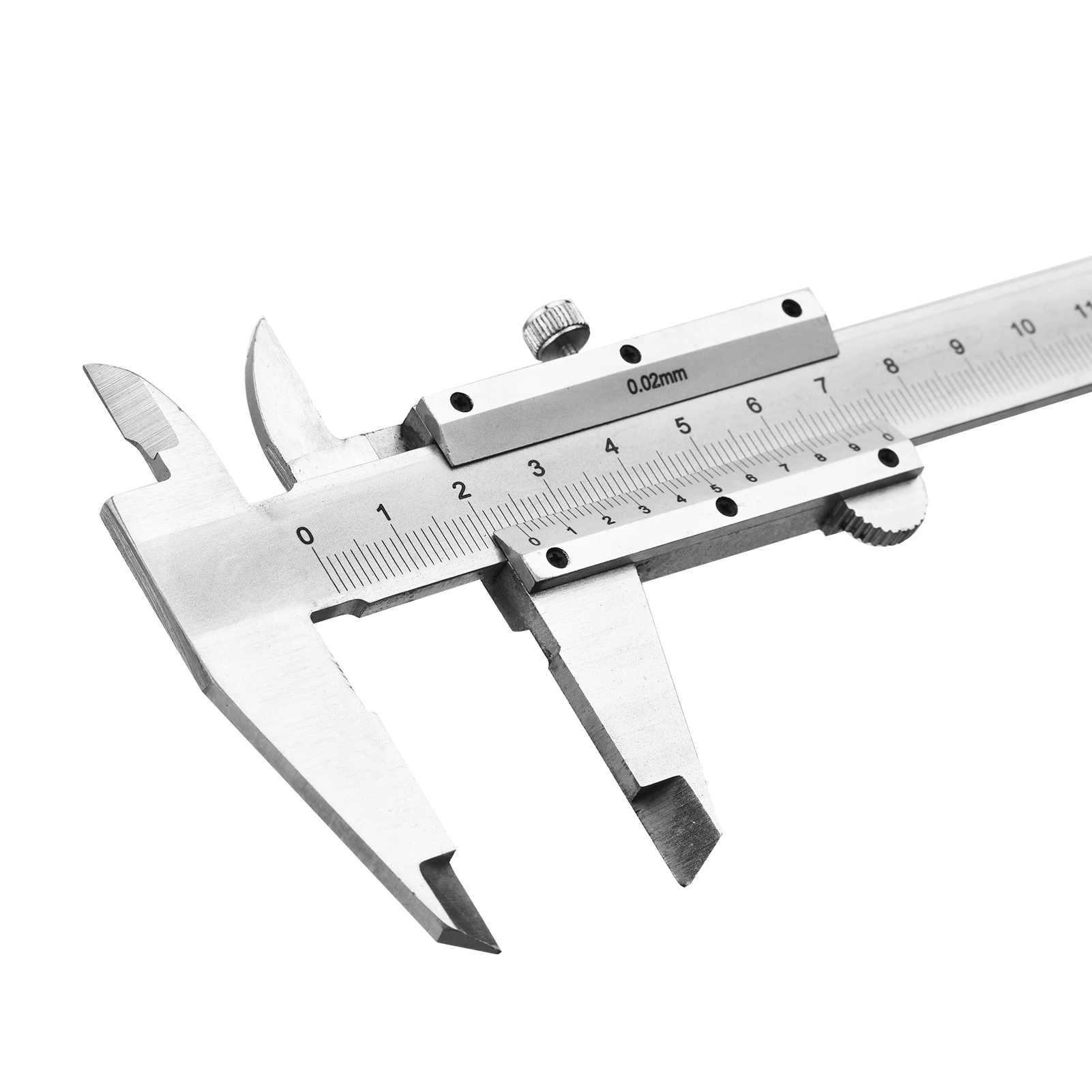 Calibrador Vernier profesional de acero inoxidable, herramienta de medición de 0-150mm, Micrómetro de paso de profundidad interior y exterior