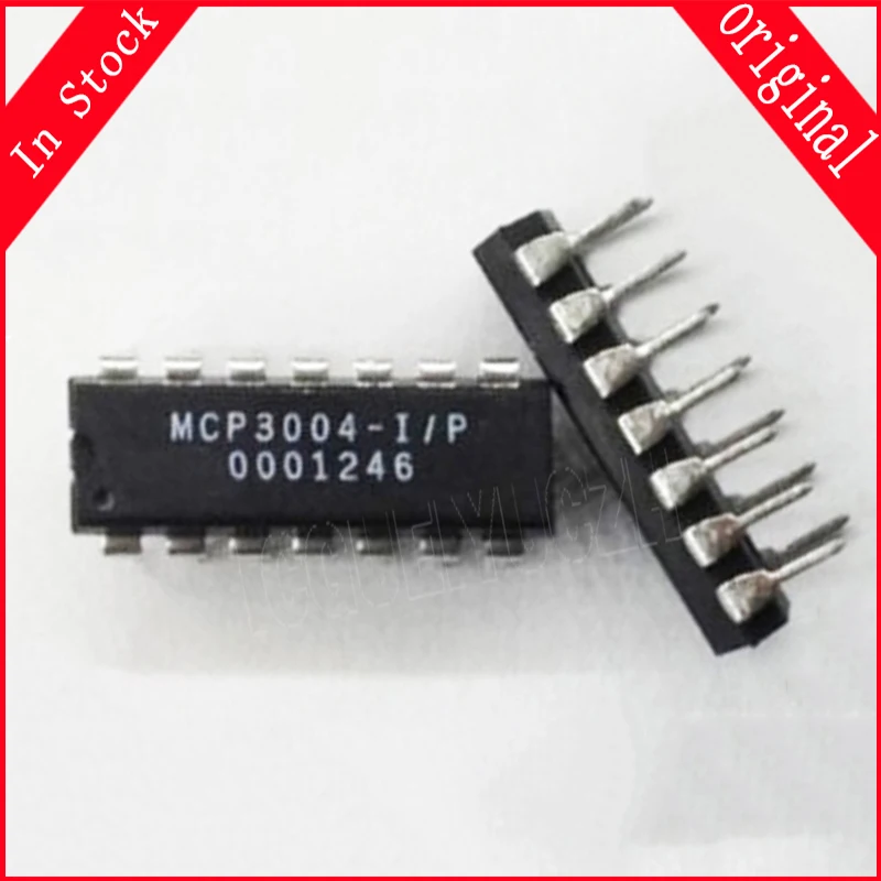 1pcs/lot MCP3004-I/P MCP3004-I MCP3004 DIP-14 In Stock