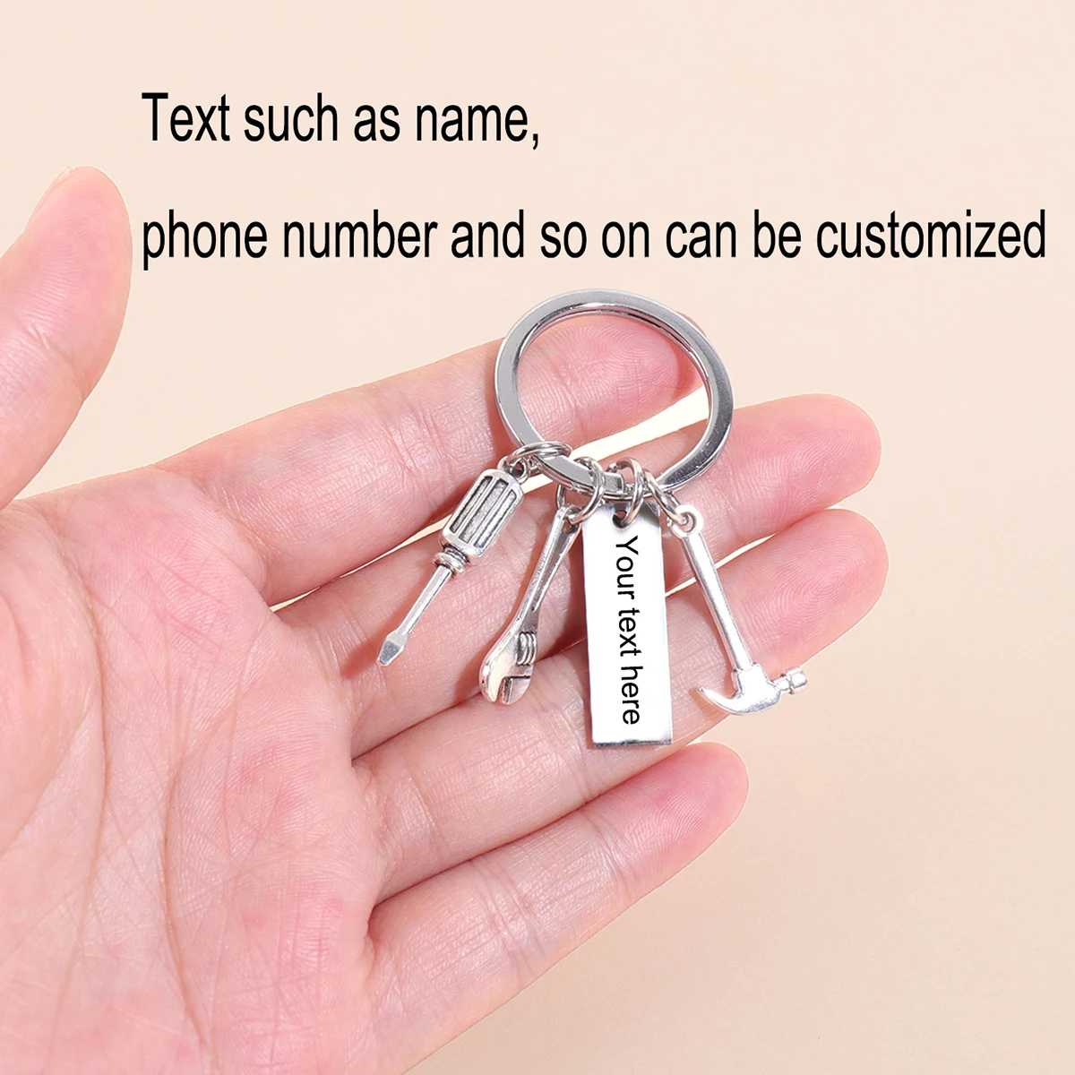 Custom Name Keychain Personali - огляд і ціна Initial Ring Custom