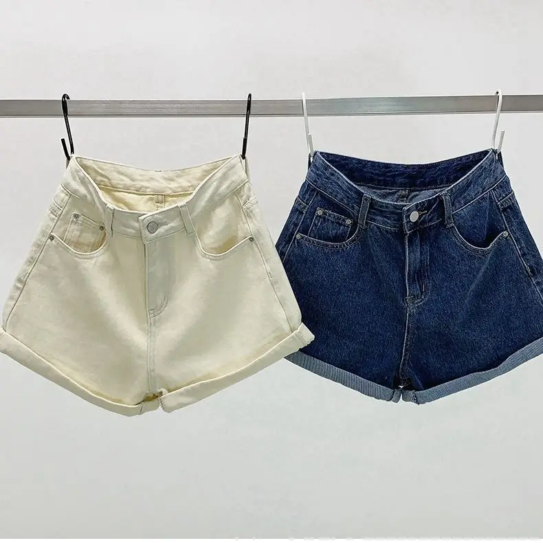 Shorts Women Denim Vintage Summer Basic Simple All-match Hot Sale High Waist Leisure Ladies Streetwear Chic Classic
