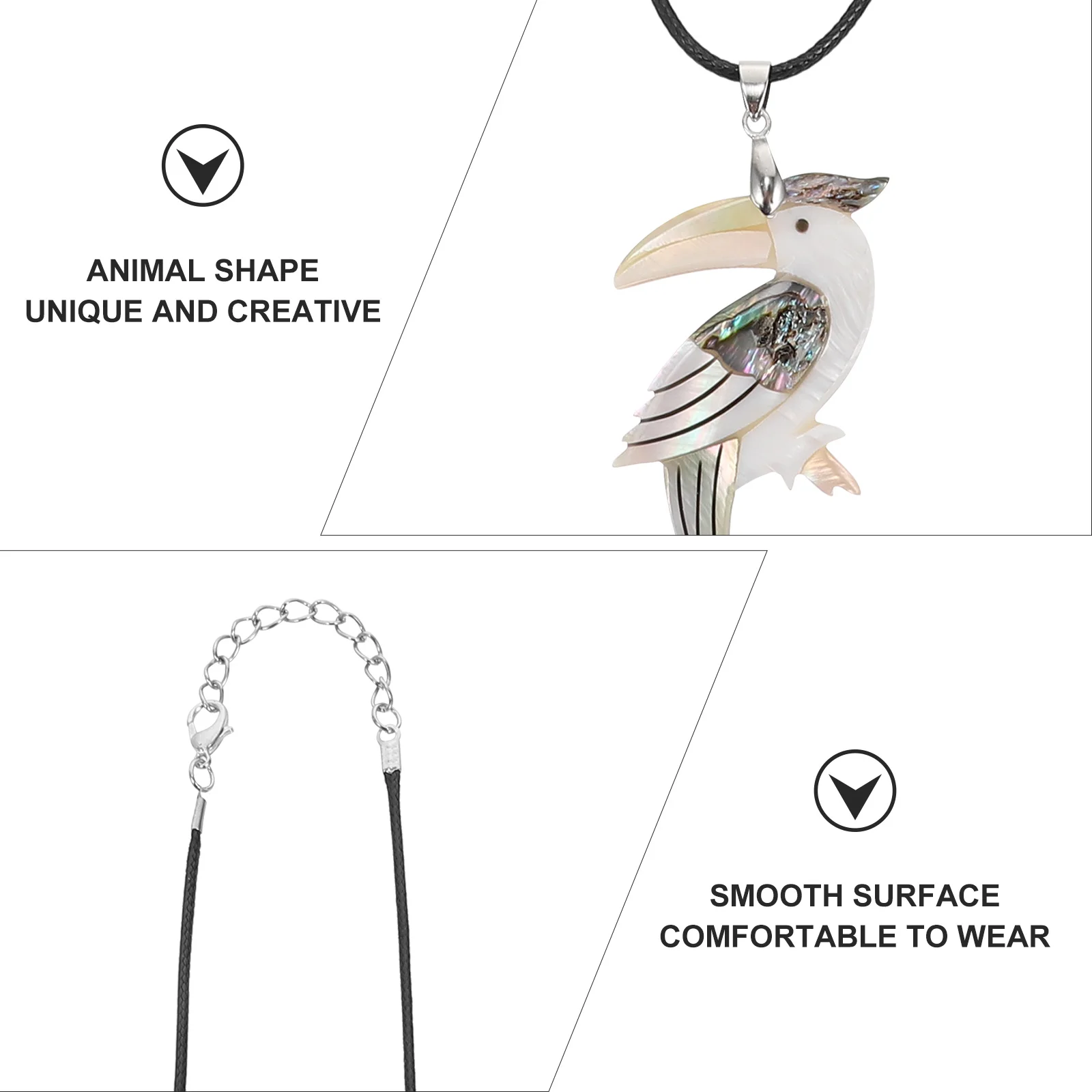 1Pcs Woman Parrot Necklace Delicate Pendant Neck Chain Elegant Jewelry for Themed Parties Parrot Stylish Necklace