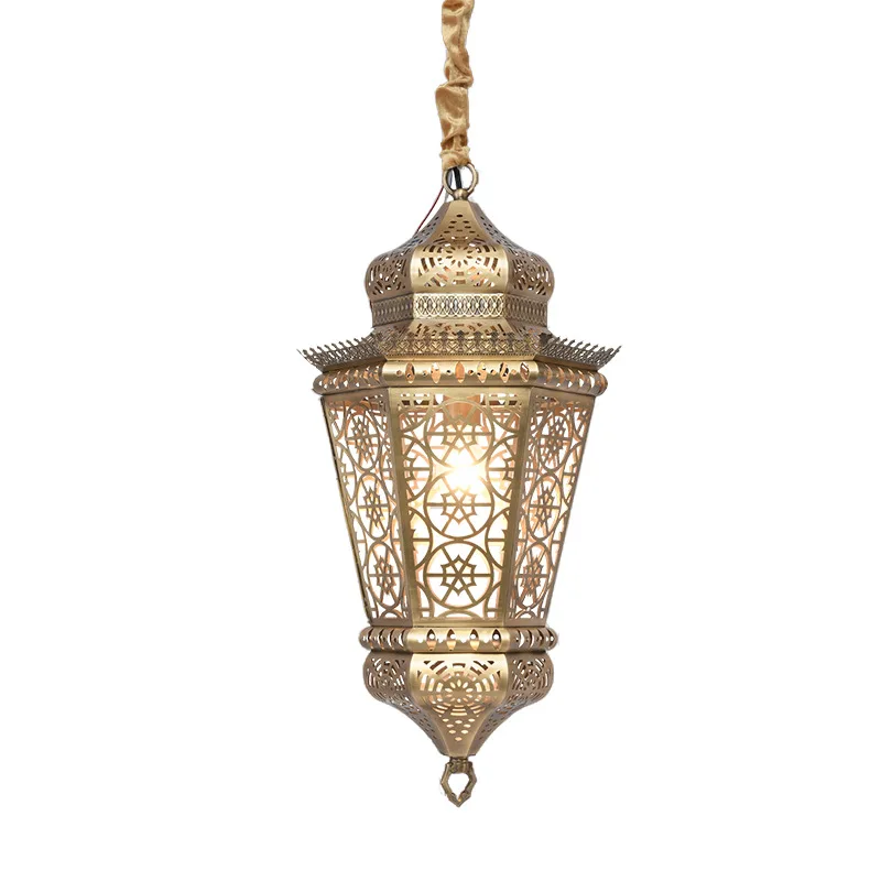 

Vintage features, brass hollow dining room, chandelier South East Asia living room hollow chandelier
