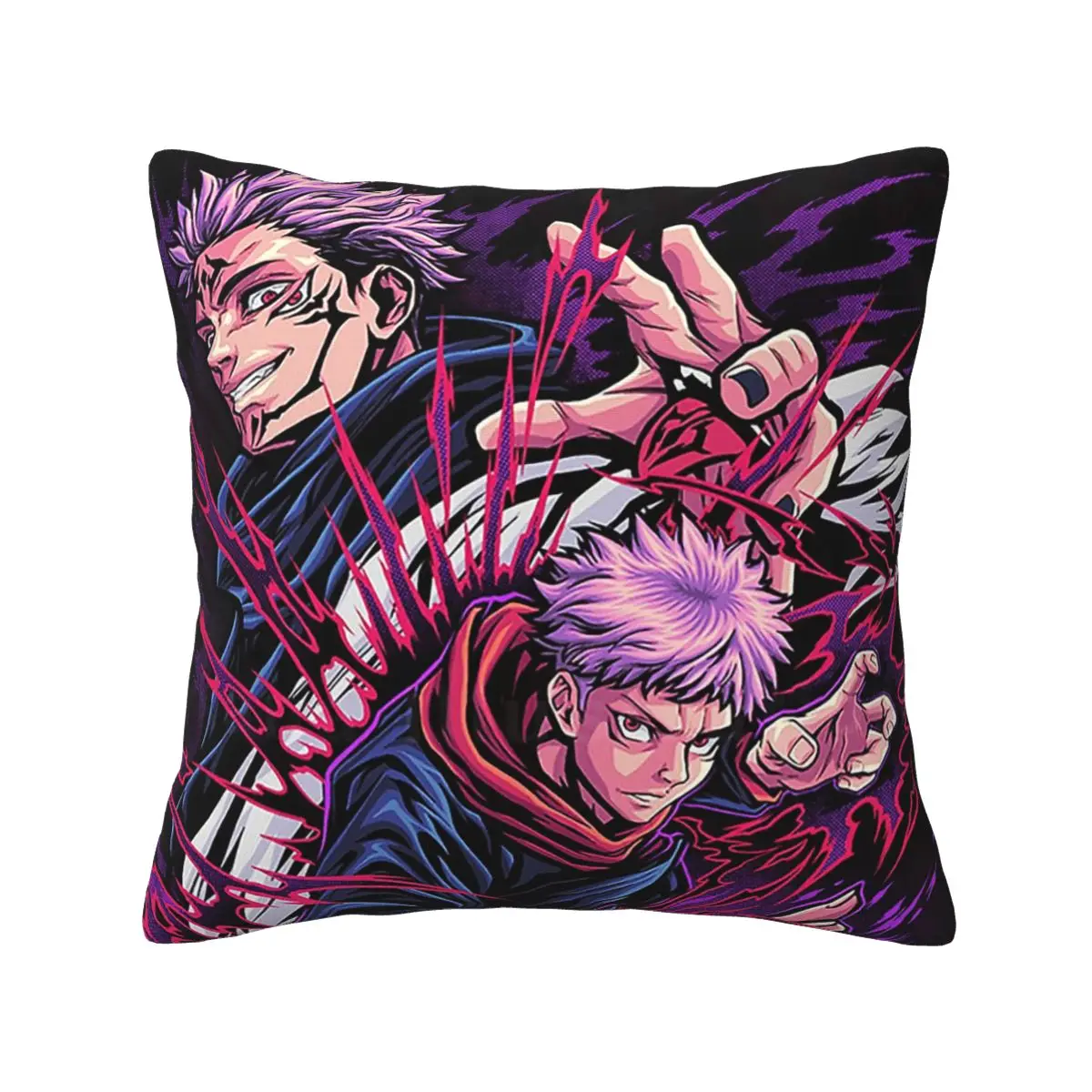 

Jujutsu Kaisen Yuji Itadori Ryomen Sukuna manga Cushion Cover Gift anime Throw Pillow Case Cover for Home Double-sided Printing