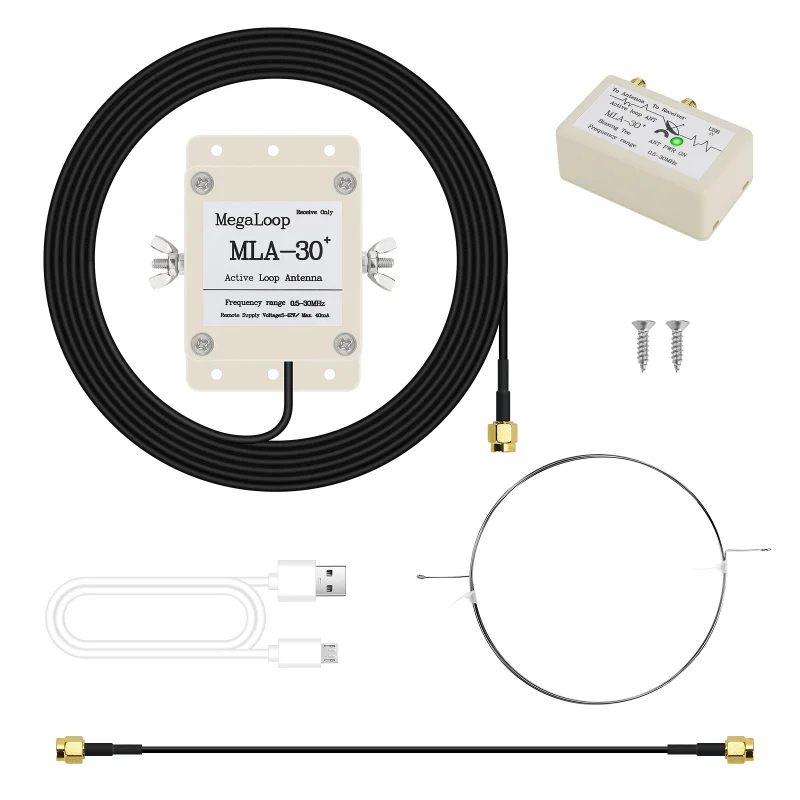 

MLA-30 active Loop antenna 100KHz-30MHz Receiving for Medium Wave Shortwave Radio