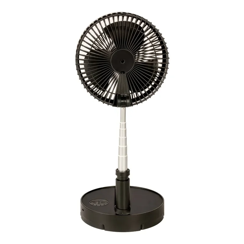 for Foldable Electric Spray Desk Fan Rechargeable Battery Portable Outdoor Floor Use 3 Speed Set Remote Control