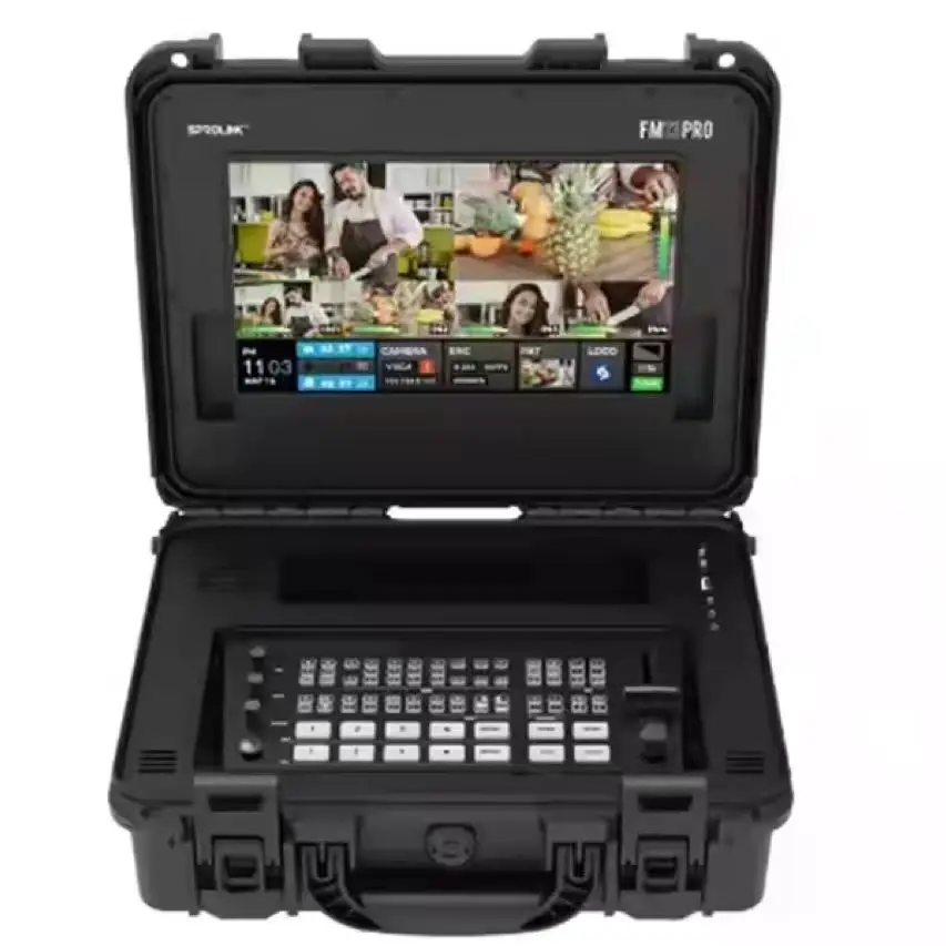 917 5 Channel sdi hd mi lan usb3.0 Video Switcher Mixer with sd card usb recording Live Streaming FM13PRO