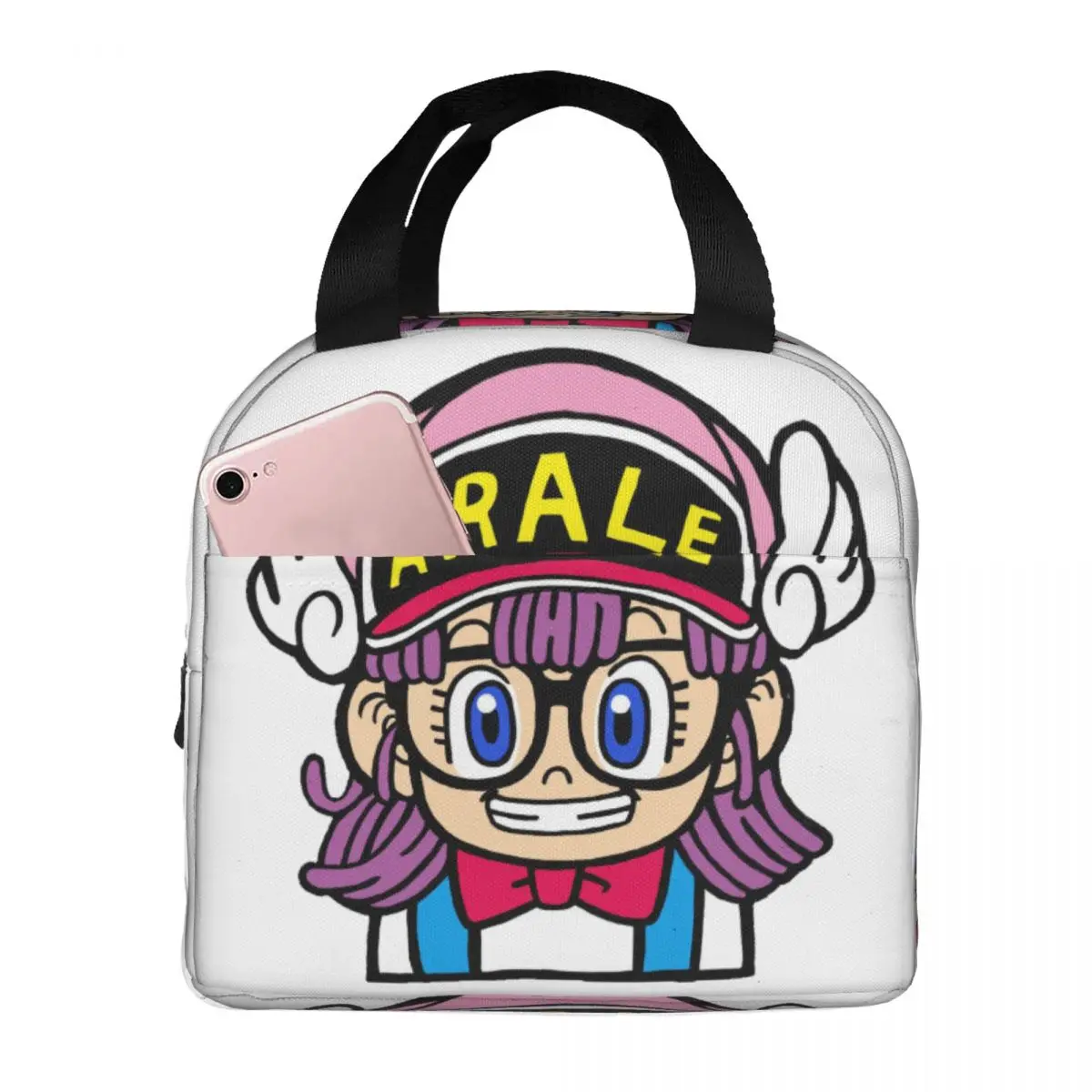 Cartoon Comics Arale Dr Slump Lunch Bag Men Women Cooler Warm Insulated Lunch Boxes for Office
