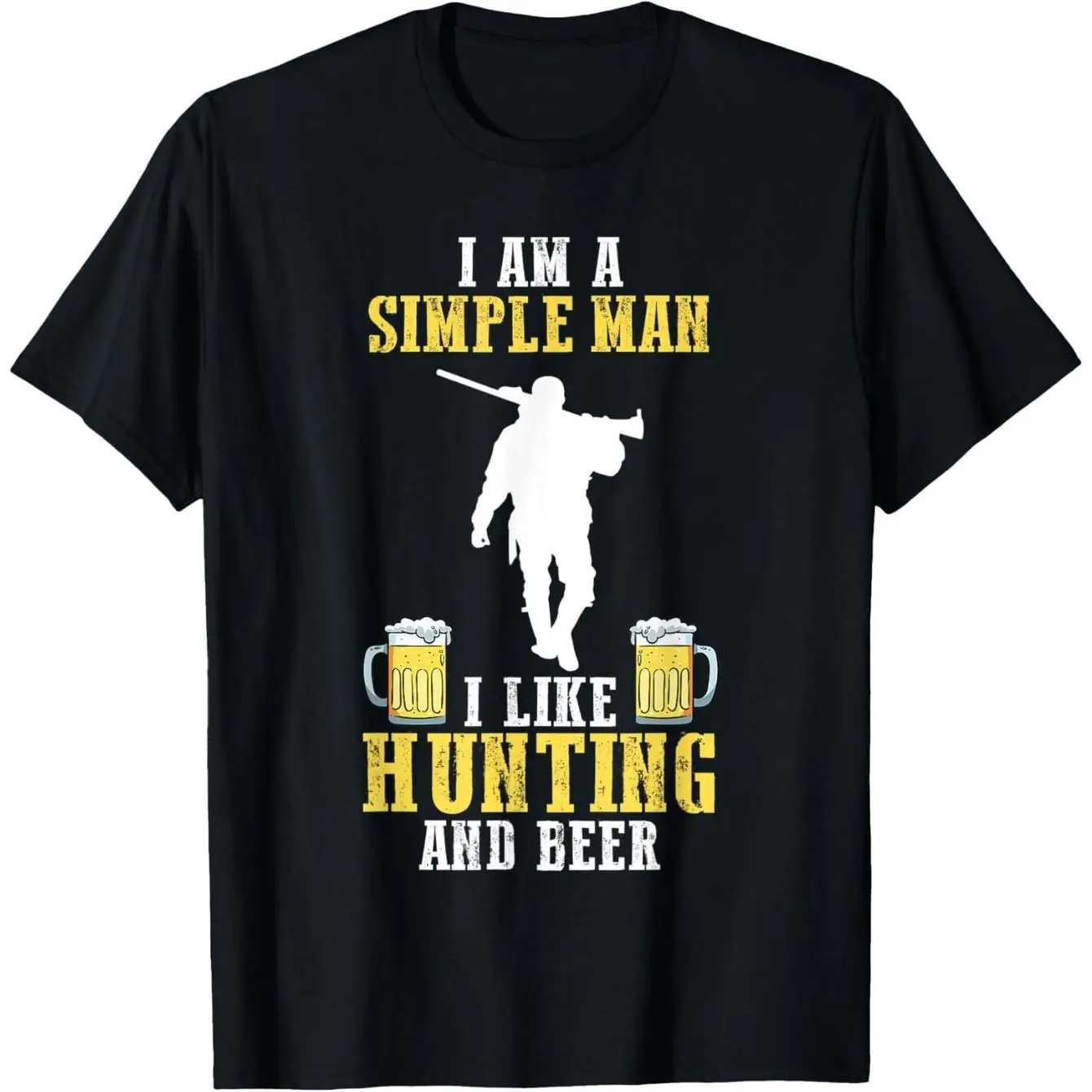 The Latest Men's and Women's Pure Cotton T-shirts for 2025: Hunting, Drinking Beer, Comfortable High-quality Beach Travel