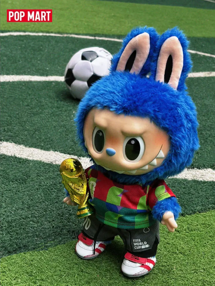 

POP MART Labubu the Monsters FIFA 'Catch the Win' Series: Виниловая плюшевая кукла, модная коллекционная фигурка-сюрприз, игрушка-украшение