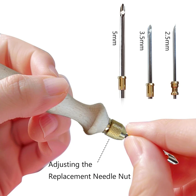 PWS 7PCS Adjustable Punch Needle Embroidery Kit For Adults - Complete Beginner Set With Tools - Perfect For Punch Needle