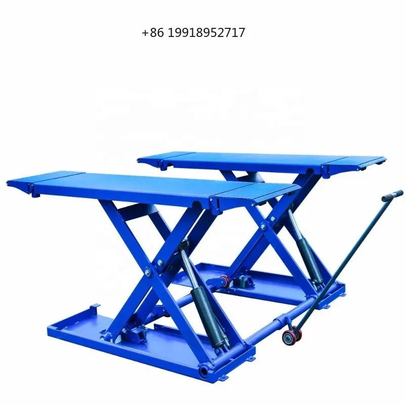 Scissor Lift for Cars Double Cylinder Hydraulic Lift for The Garage Multivoltage Optional Bridge Car Lifter Customized Color