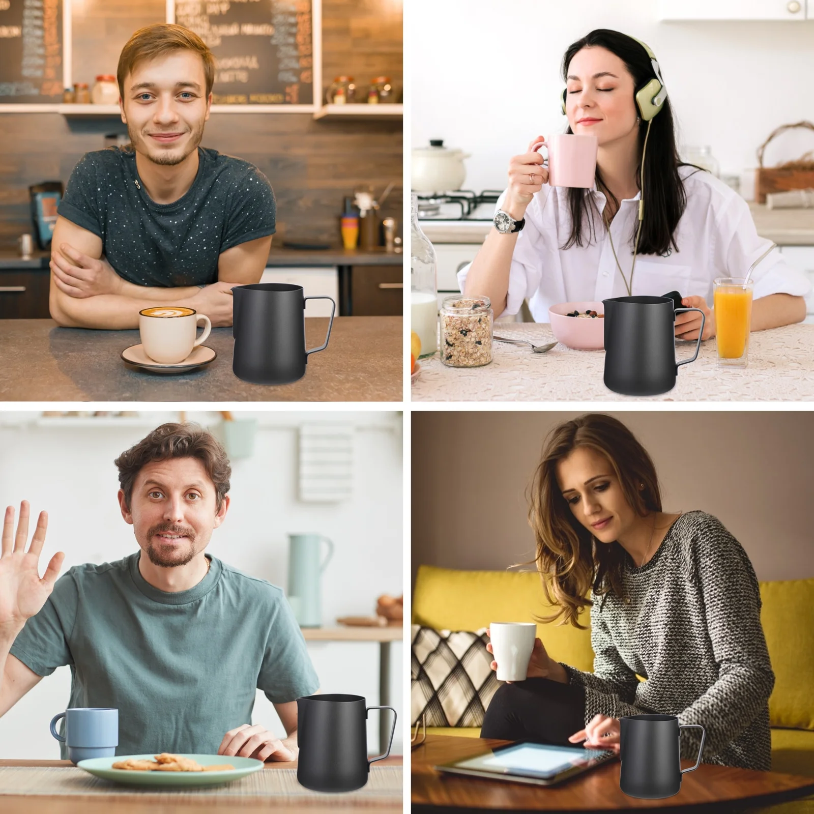 

Milk Frothing Stainless Steel Coffee Steaming Pitcher For Latte Art Home Kitchen Bar Use Milk Steaming Pitchers Coffee