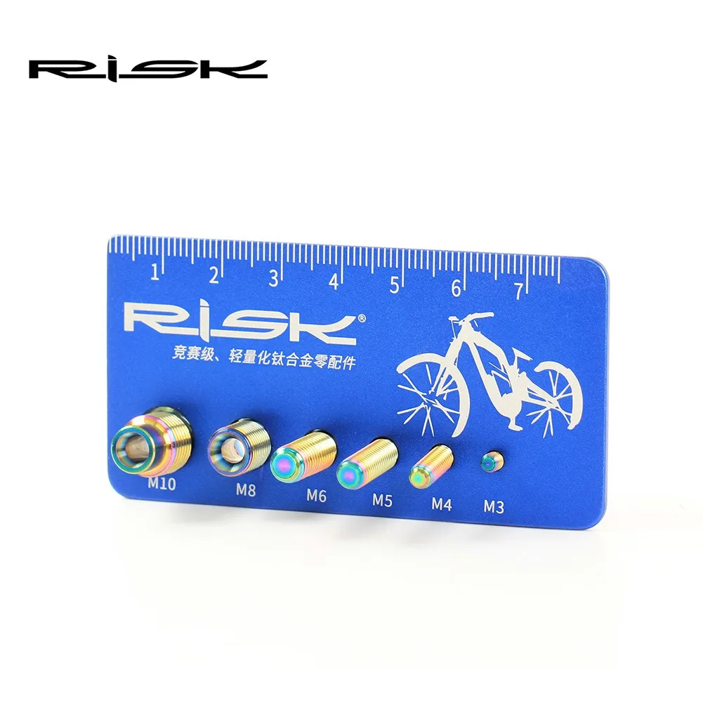 Bicycle Bolt & Screw Gauge Diameter Length Measure Tool M3/M4/M5/M6/M8/M10 MTB Mountain Road Bike Bolt Screw Measure Tools Parts