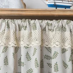 Japanese Floral Short Curtain Cabinet Closet Covering Curtains Cotton Linen Wine Cabinet Door Window Curtains Wardrobe Curtain