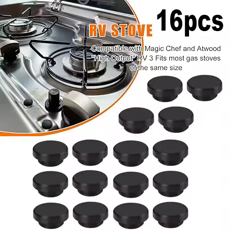 16PCS Rubber Plugs Protective For Smev Dometic Grommet Sleeve Pan Hob Support Motorhome Caravan Camper Van Trailer Accessories