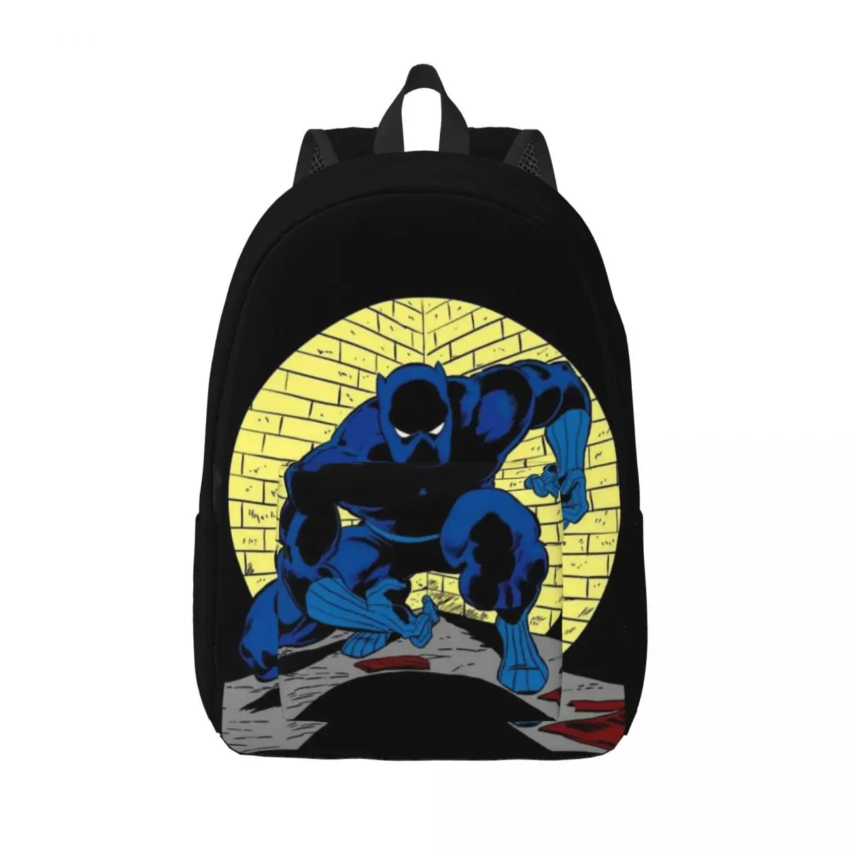 

Custom Black Panther Comic Laptop Backpack Women Men Casual Bookbag for School College Student Superhero Bags