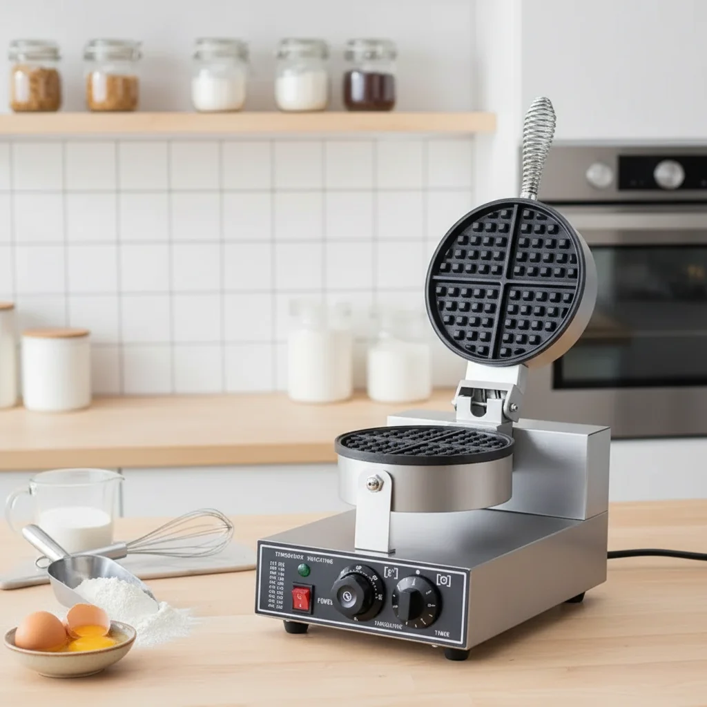 &* Wholesale Factory Price Professional Electric Mini Belgian Waffle Maker Round Waffle Maker Commercial Waffle Maker Machine