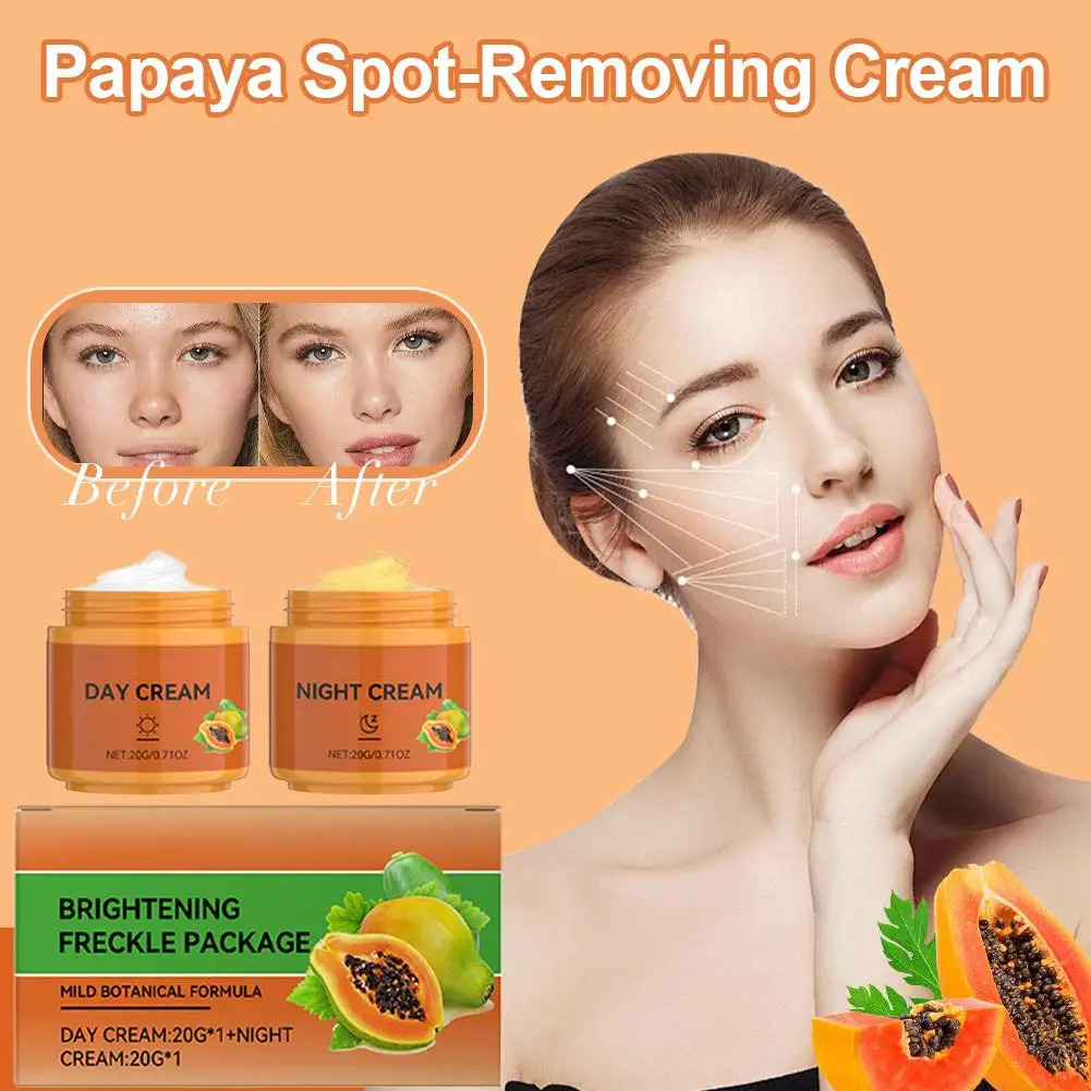 كريم تبييض البابايا يزيل النمش وتفتيح التصبغ الداكن وتنعيم البقع كريم ترطيب الوجه 40 جرام